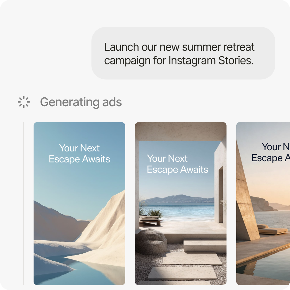Creative and copy, not just media buying feature illustration